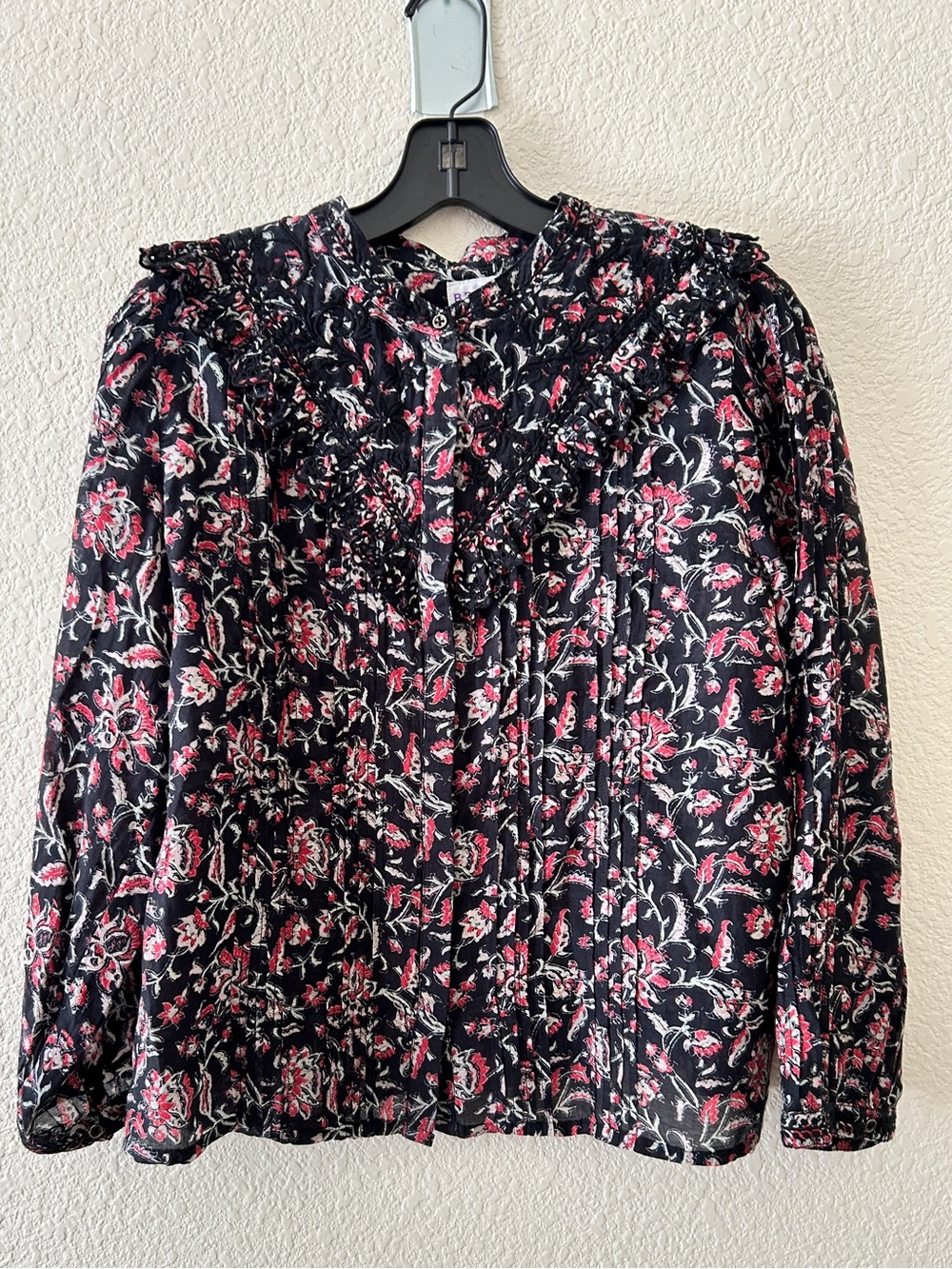 NWT Brora silk blend Floral Peasant Blouse New with tags US Size 10